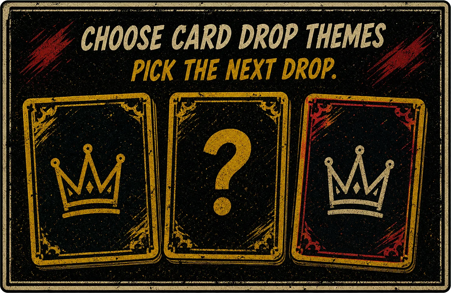 Choose card drop themes — pick the next drop.
